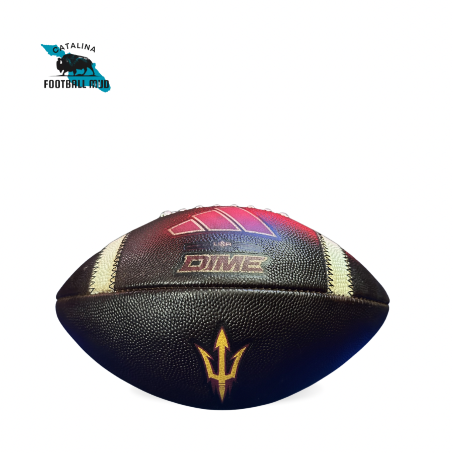 Mudded Prepped Football - Adidas Dime Arizona State Sun Devils