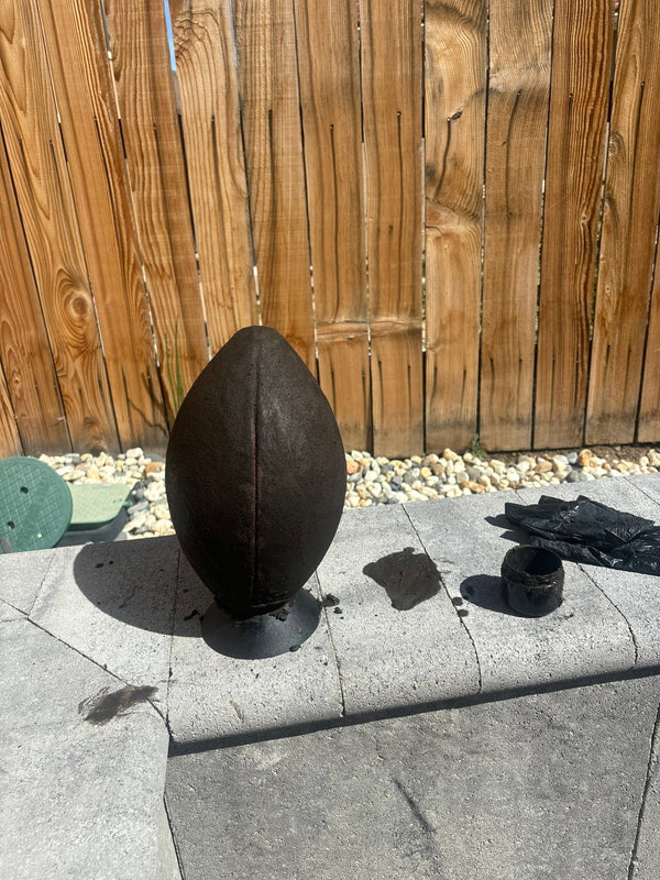 How long to leave football mud on a football