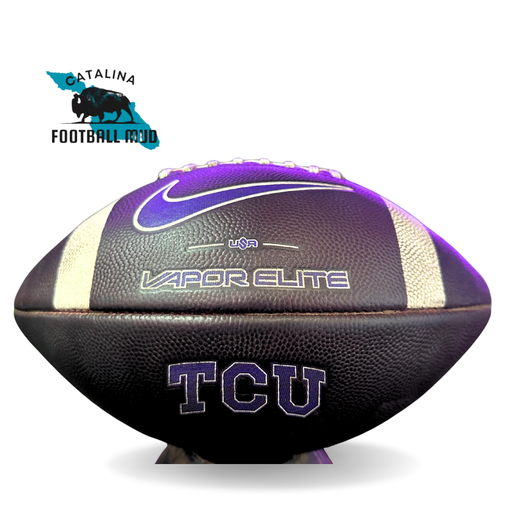 Mudded Prepped Football - Nike Vapor Elite TCU Horned Frogs