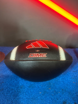 Mudded Prepped Football - Adidas Dime NFHS Red Laces Football