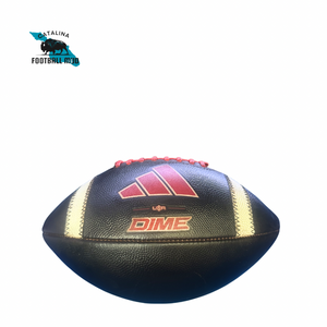 Mudded Prepped Football - Adidas Dime NFHS Red Laces Football