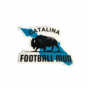 Catalina Football Mud Decal Sticker