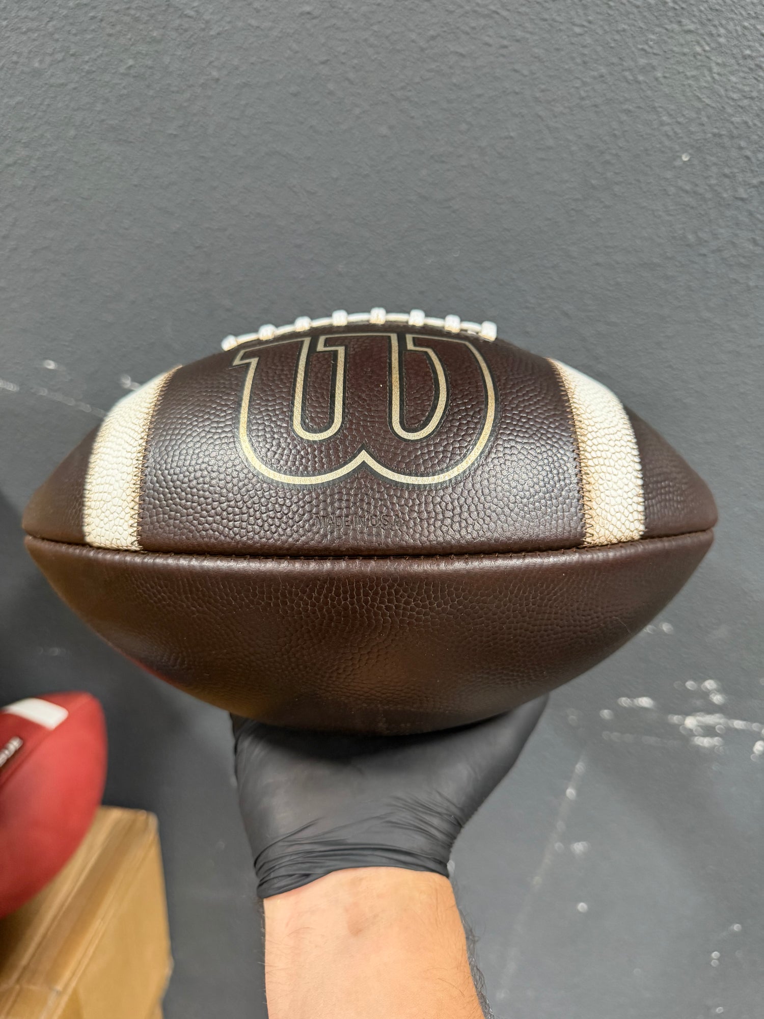 Mudded Prepped Football - Wilson GRT